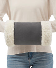 Sharper Image Heated Adjustable Plush Hand Warmer - Grey