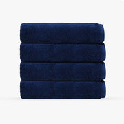 Depera Home 4pc Puresoft Turkish Bath Towel Set Navy Blue