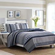 Nautica  Adelson Quilt Standard Pillow Sham in Navy