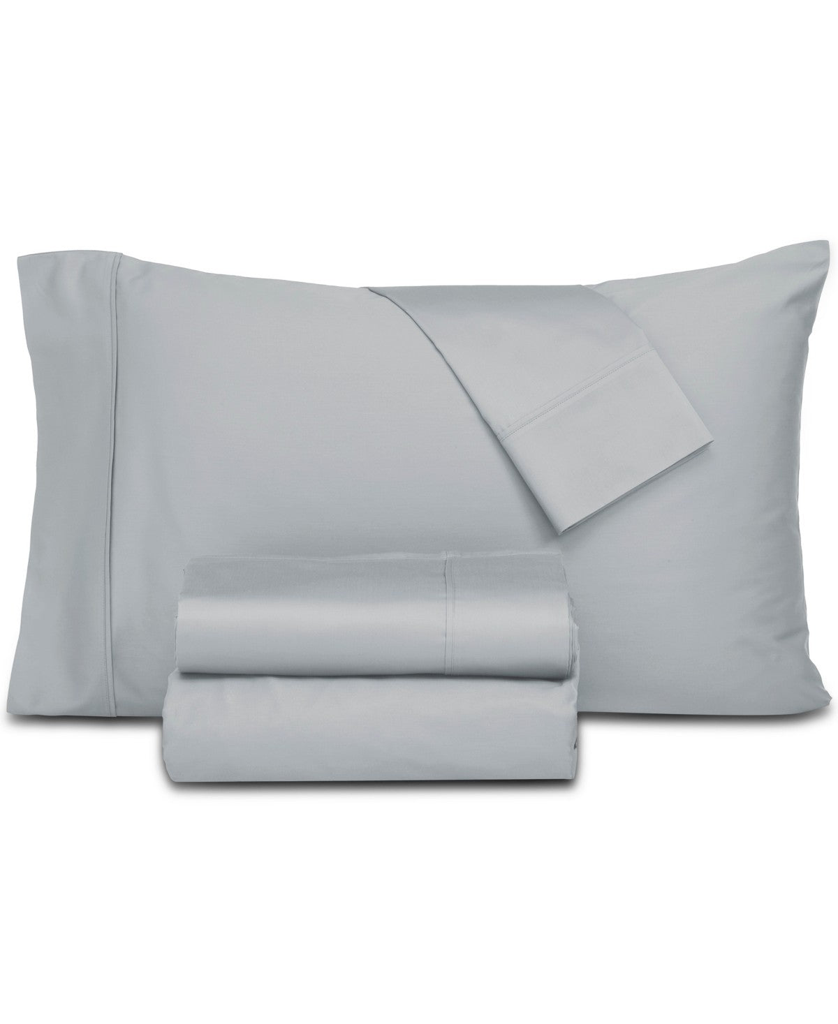 Everyday Home Trident 300 Thread Count 100% Cotton 4-Pc. Sheet Set, Queen - Gray
