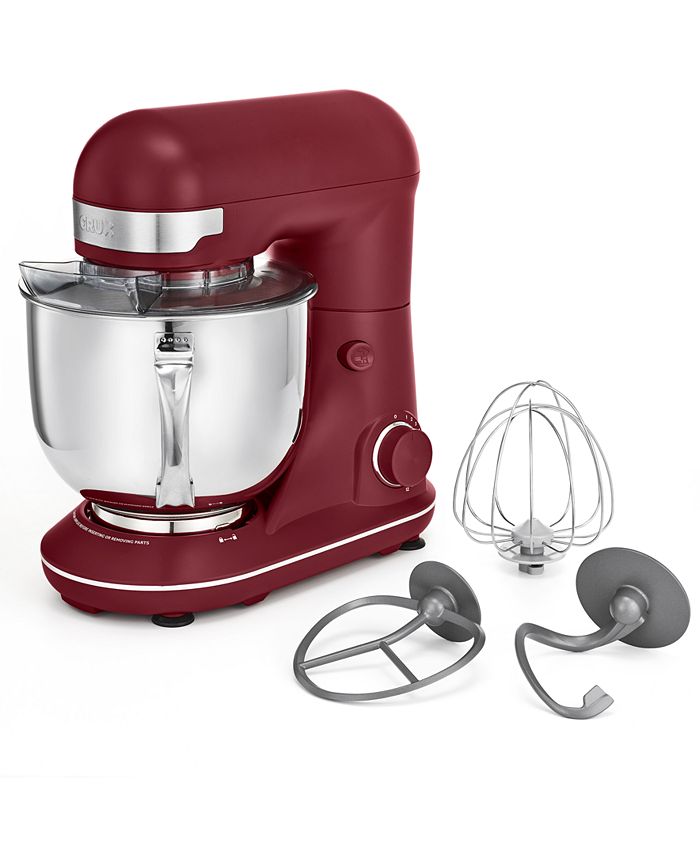 Crux 5.3-Qt. 300-Watt Tilt-Head 12-Speed Stand Mixer - Red