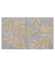 Riviera Home Overtuft Leaves 27" X 45" Accent Rug - Grey