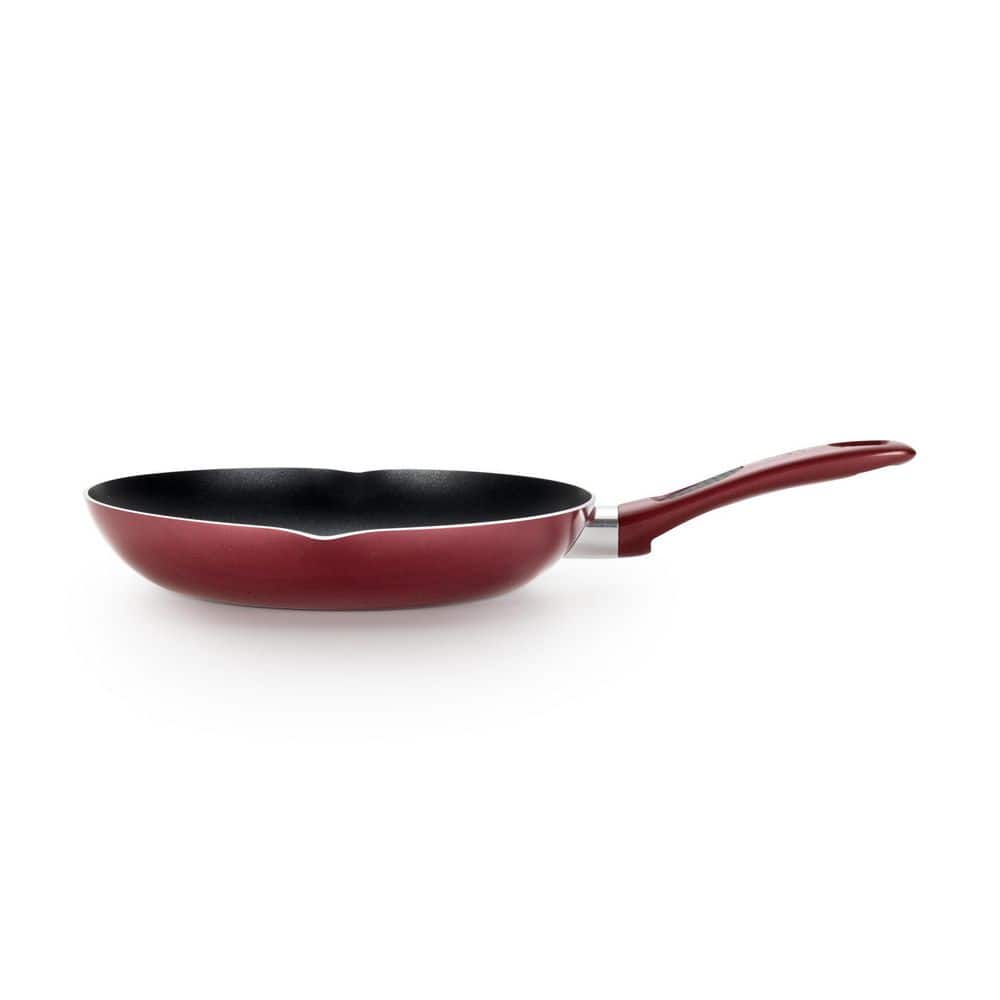 Excite 14-Piece Aluminum Non Stick Cookware Set in Red