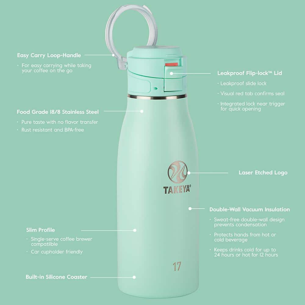 Traveler 25 oz. Stainless Steel FlipLock Bottle Bluestone