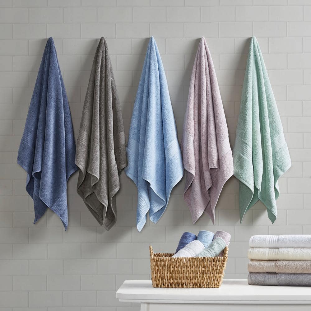 Organic 6-Piece Tan Cotton Bath Towel Set