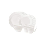 1815 16-Piece White Porcelain Dinnerware Set (Service for 4)