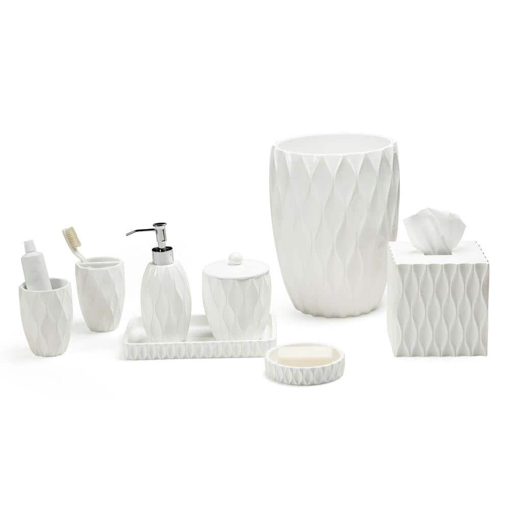 Roselli Trading Company 4.5 in.  Soap Dish in White