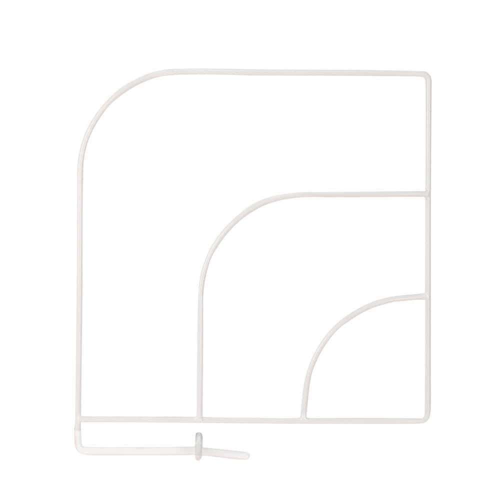 White Steel Shelf Divider 2-Pack