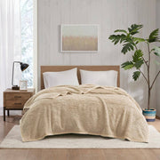 Burlington Tan King Polyester Berber Blanket