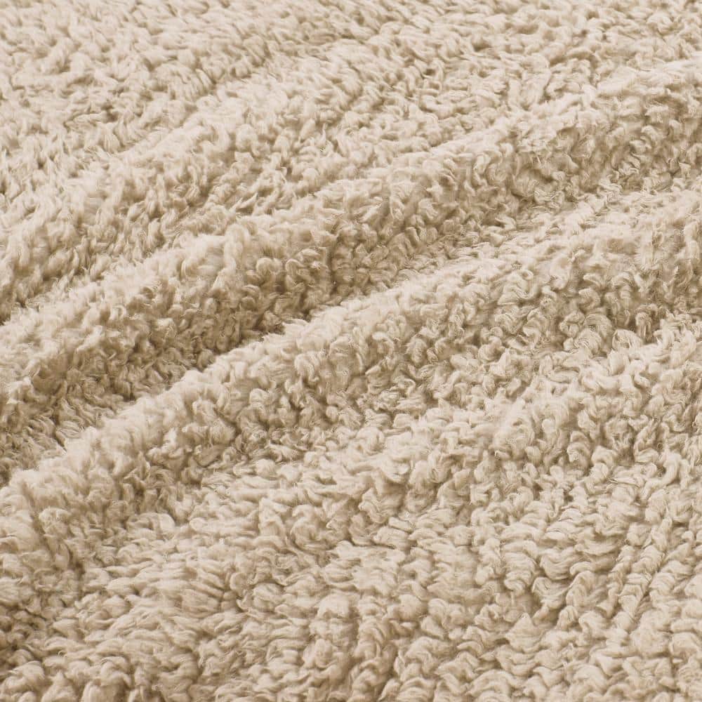 Burlington Tan King Polyester Berber Blanket